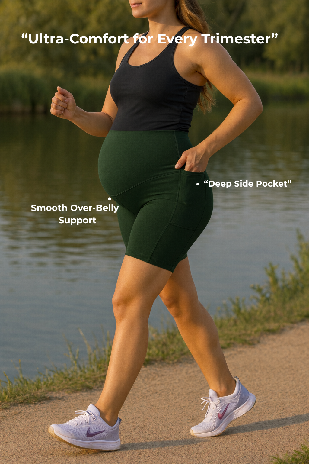 Curvefit maternity shorts